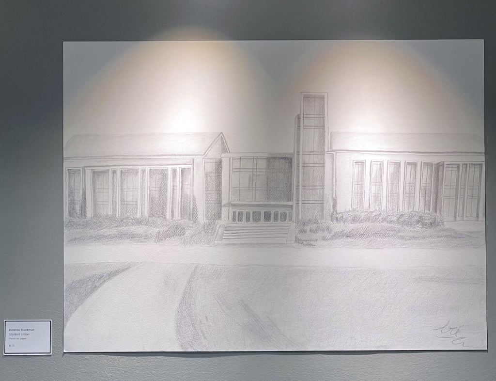 Student Union - Charcoal pencil on paper